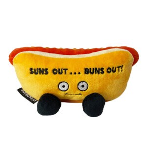 Suns Out Buns Out Hot Dog Plush Punchkin